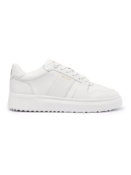 Sneakersy Mallet London skórzane białe