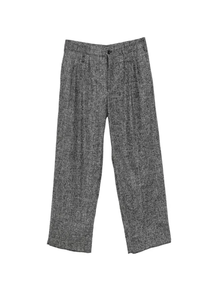 Ριγέ παντελόνι Emporio Armani μαύρο