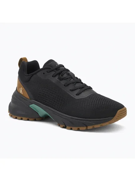Calvin Klein férfi cipő Hike Runner Tech Knit Ck Black/Grain Brown/Wild Green Fekete/Grain Brown/Wild Green. Méret: 45 EU fekete
