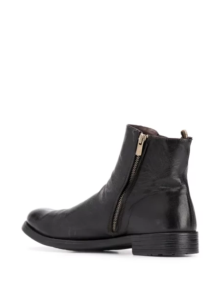 Cizme scurte Officine Creative din piele negru