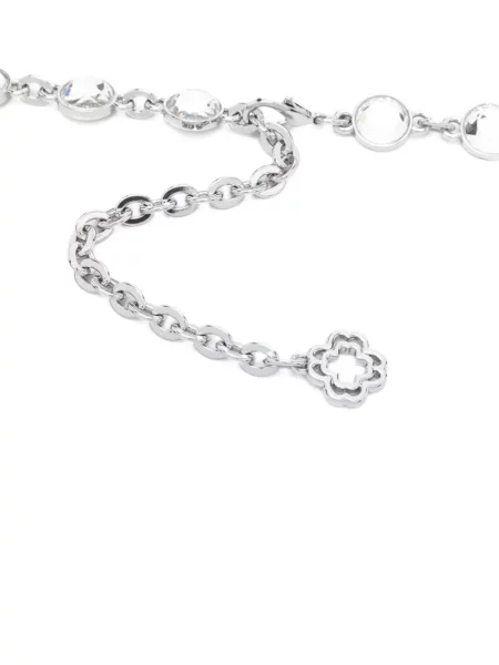 Pasek Maje z kryształkami srebrny