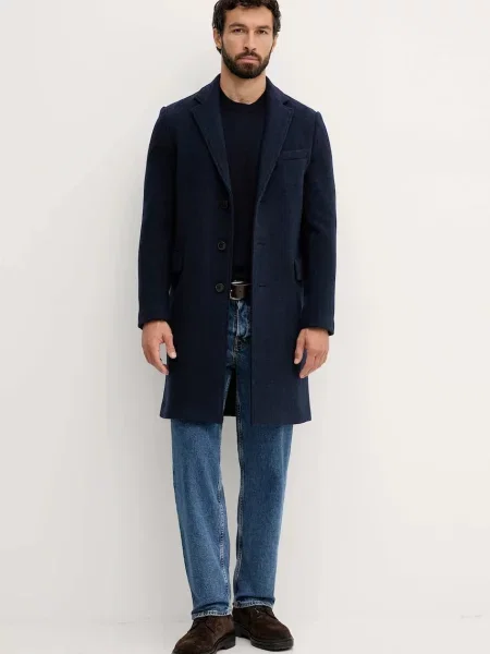 Шерстяное пальто United Colors Of Benetton