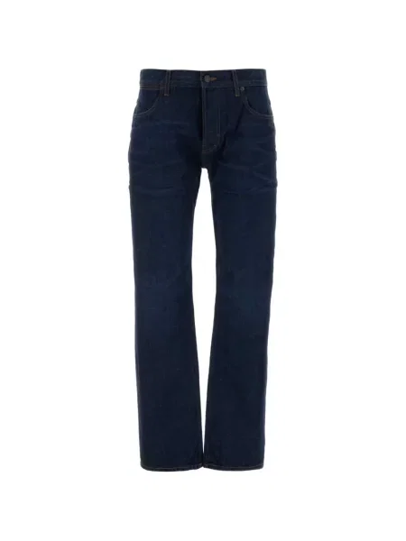 Pantaloni Gucci cu broderie albastru