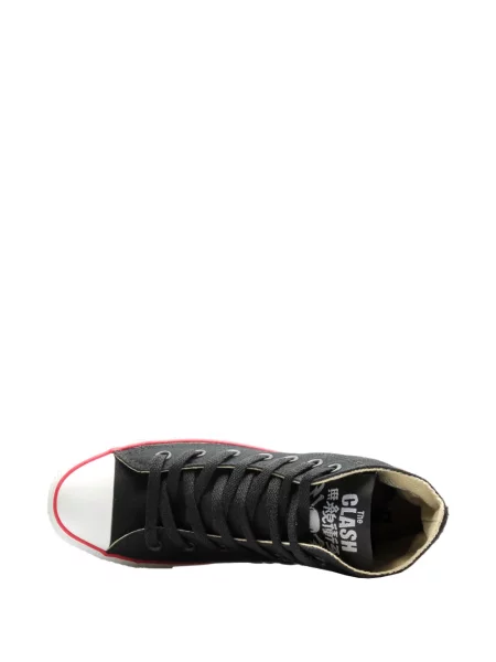 Sneakerși Converse Chuck Taylor All Star cu dungi cu franjuri din țesătură twill negru