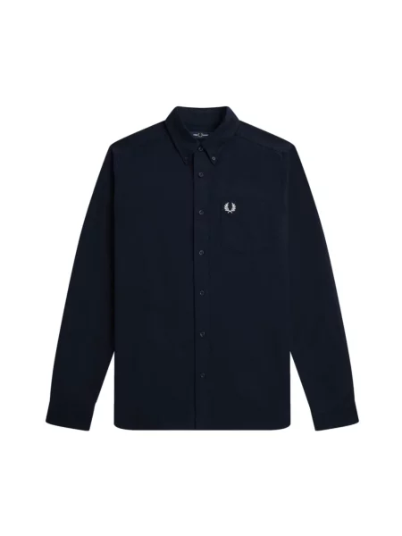 Koszula Fred Perry z twillu niebieska