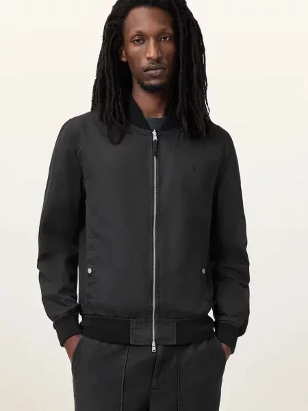 AllSaints geacă bomber pentru bărbați REV negru