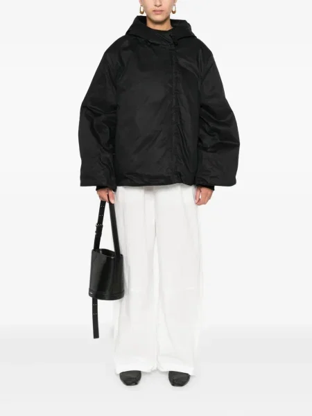 Geacă By Malene Birger cu glugă negru