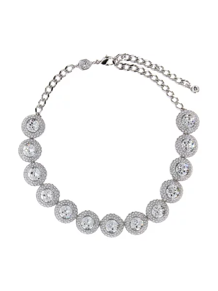 Naszyjnik Swarovski szary