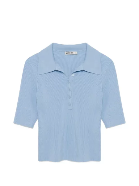 Поло тениска Simkhai синьо