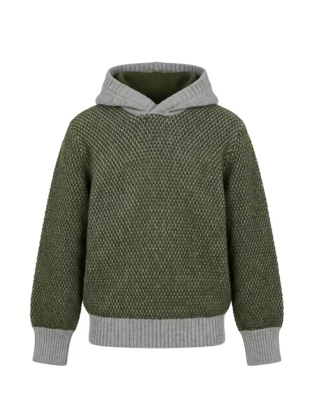 Bluza z kapturem dziecięca Jurta zielona