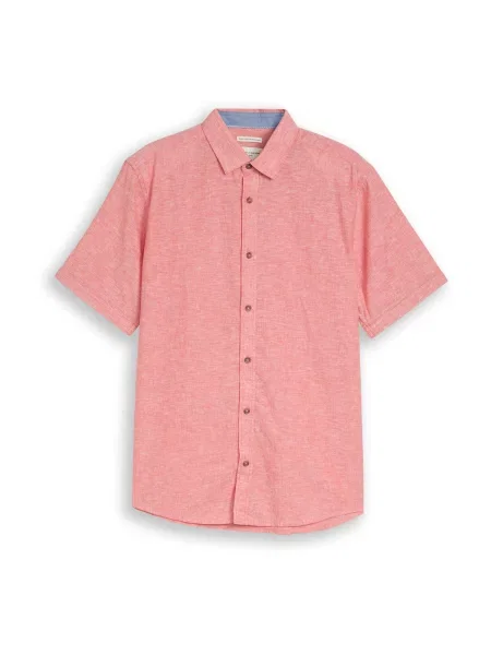 TOM TAILOR Cămașă portocaliu somon alb