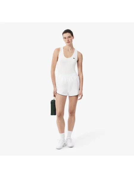 Lacoste Wodoodporne Szorty Sportowe Czarne białe