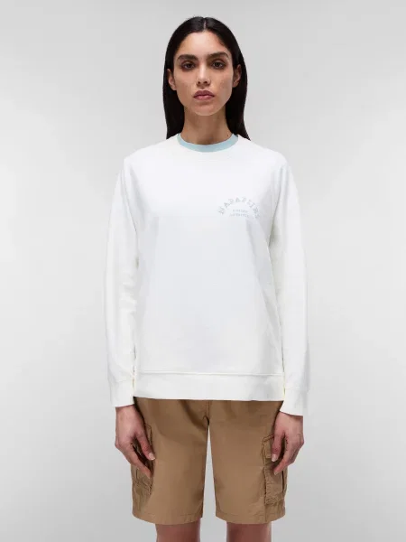 Світшот Napapijri Fete бавовна/еластан білий