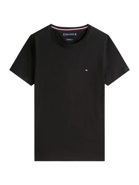 Strečové tričko Tommy Hilfiger čierna