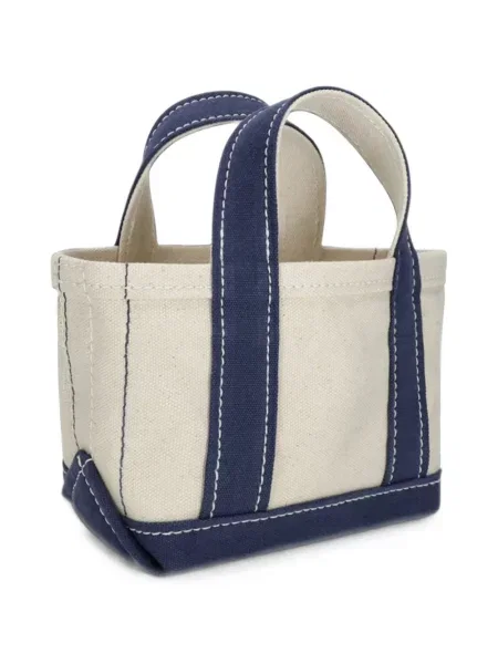 Geantă shopper Fortela din canvas alb