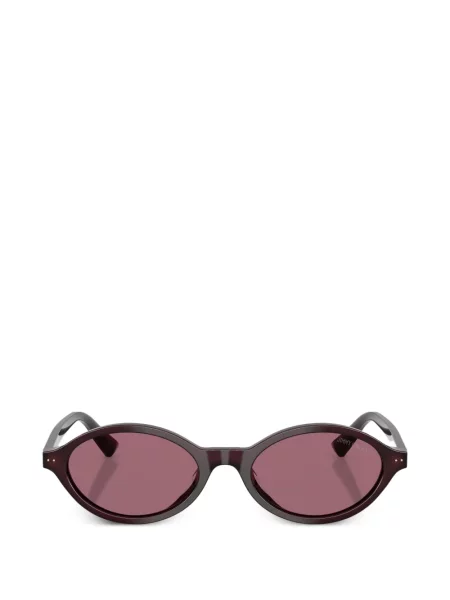 Ochelari de soare ovali Jimmy Choo Eyewear maro