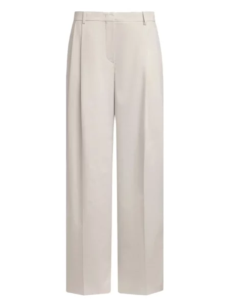 Pantaloni 12 Storeez plisate cu picior lat gri