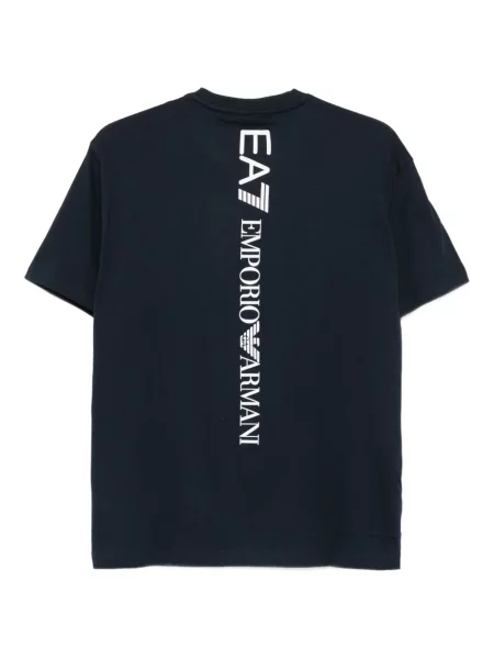 Koszulka Ea7 Emporio Armani z nadrukiem niebieska