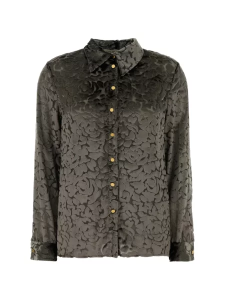 Cămașă Alberta Ferretti cu model floral gri