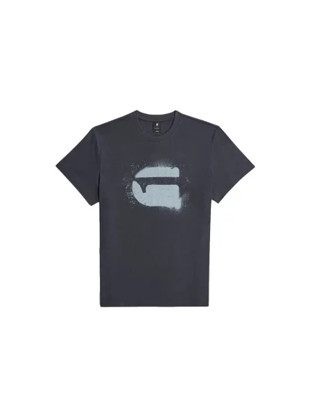 G-Star Raw T-shirt Spray Logo tamnoplava