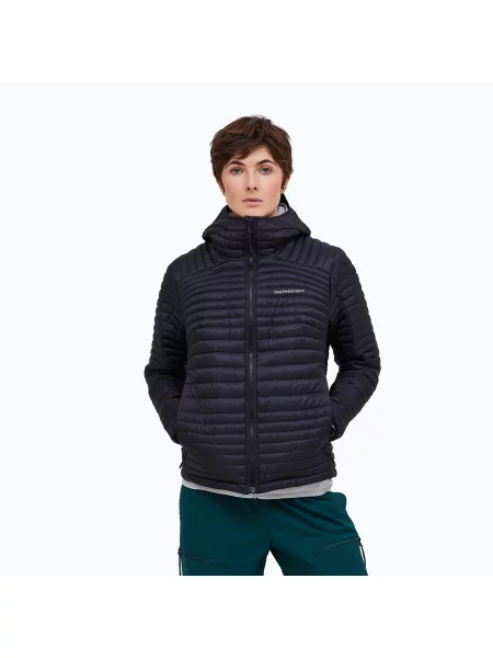Geacă izolată pentru femei Peak Performance Monolight Synthetic Hood black negru