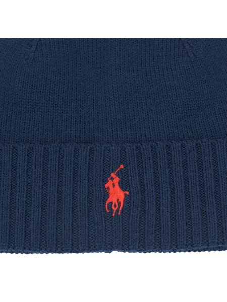Gyapjú sapka Polo Ralph Lauren kék