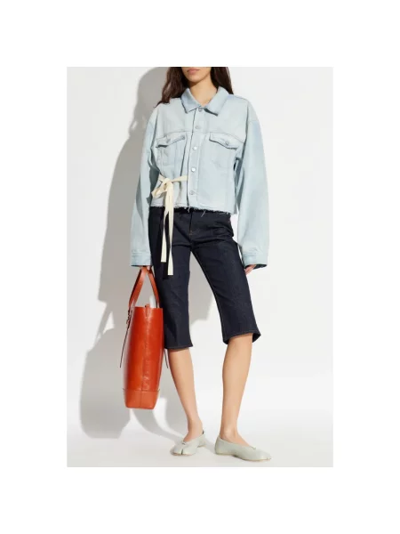 Kurtka jeansowa Mm6 Maison Margiela niebieska