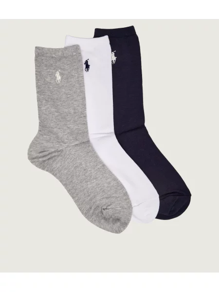 POLO RALPH LAUREN 3 db-os zokni szett fehér