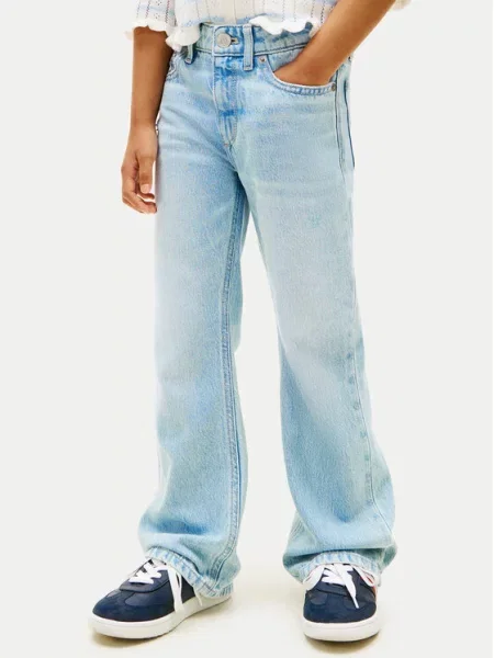 Kalhoty Tommy Hilfiger modré
