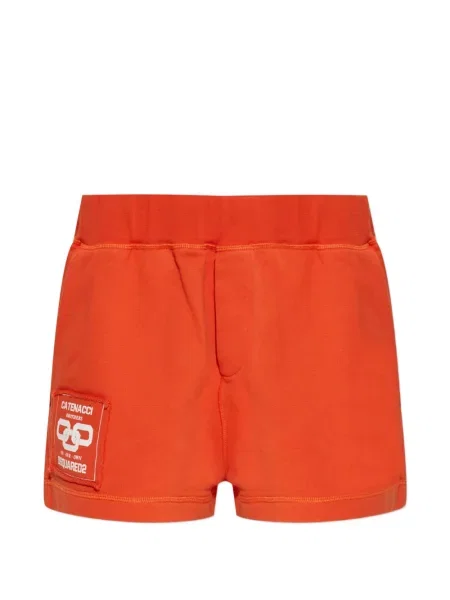 Mini pantaloni scurți Dsquared2 mini cu autograf portocaliu