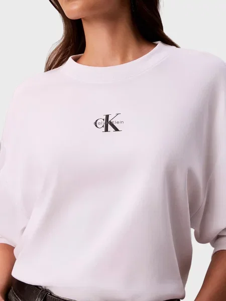Лонгслив Calvin Klein Jeans белый
