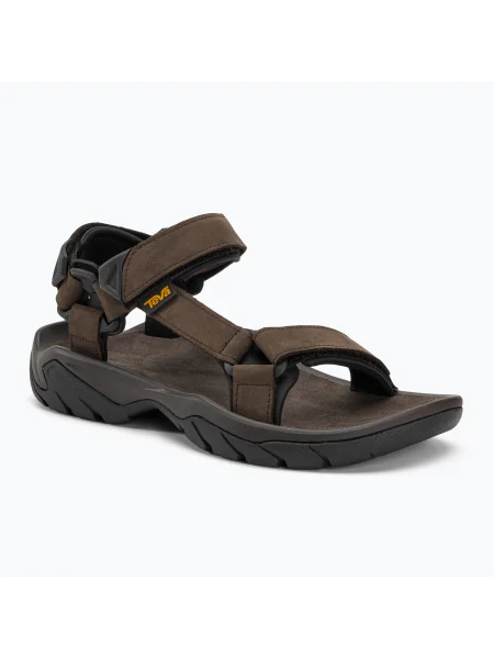 Мъжки сандали за туризъм Teva Terra Fi 5 Universal Leather кафяво