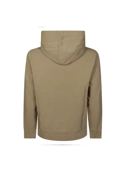 Lniana bluza z kapturem Polo Ralph Lauren klasyczna beżowa