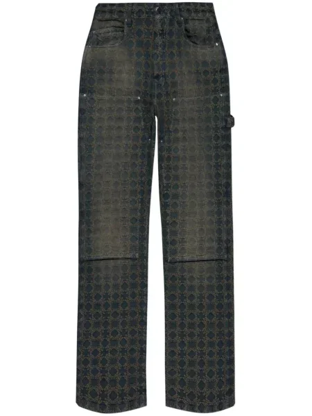 Žakárové džíny Amiri modré