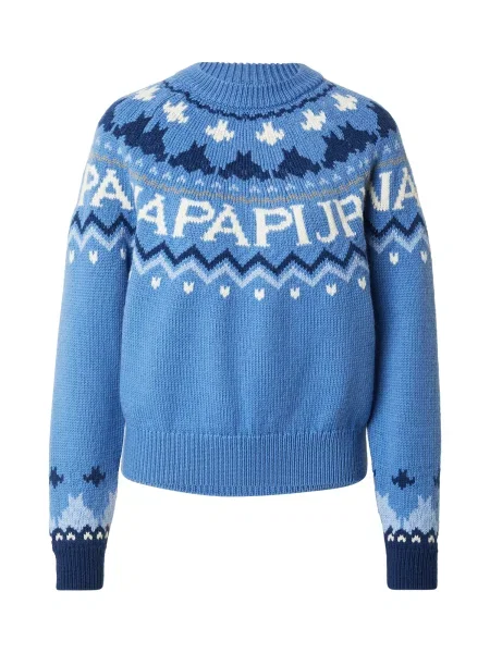 NAPAPIJRI Sveter FIAMES modrá / tmavomodrá / sivá biela