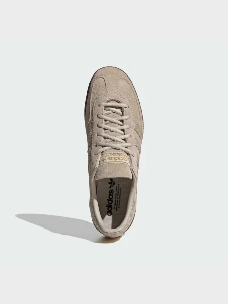Кожаные кеды Adidas бежевые