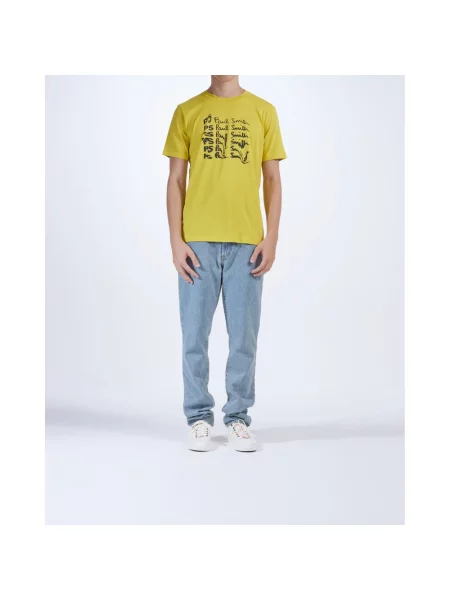Koszulka Ps By Paul Smith z logo żółta