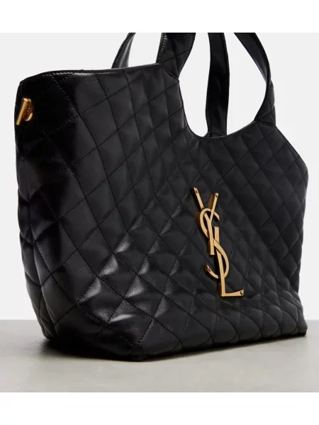 Geanta de piele Saint Laurent din piele negru