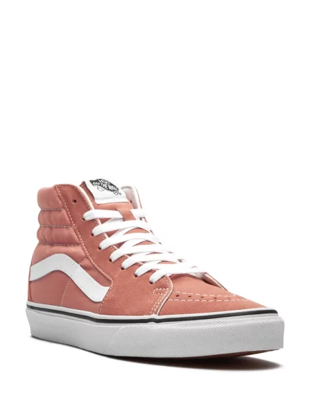 Zomšinės sportbačiai Vans SK8 Hi rožinė