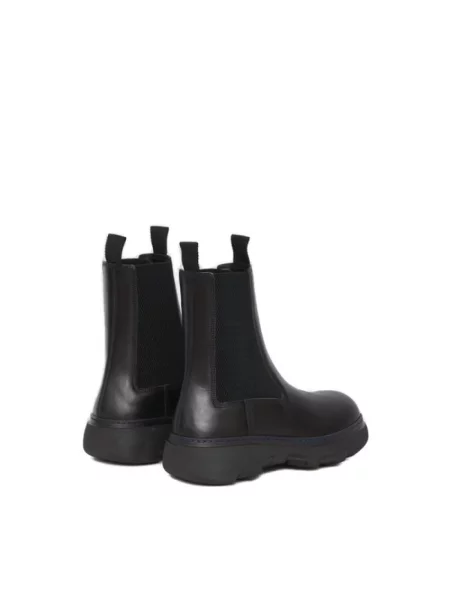 Sztyblety Burberry skórzane czarne