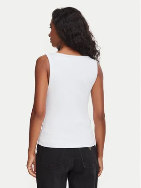 GUESS Top MALIKA svijetlosiva / srebro bijela