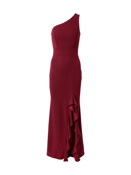 WAL G. Rochie de seară MILLY bordeaux roșu