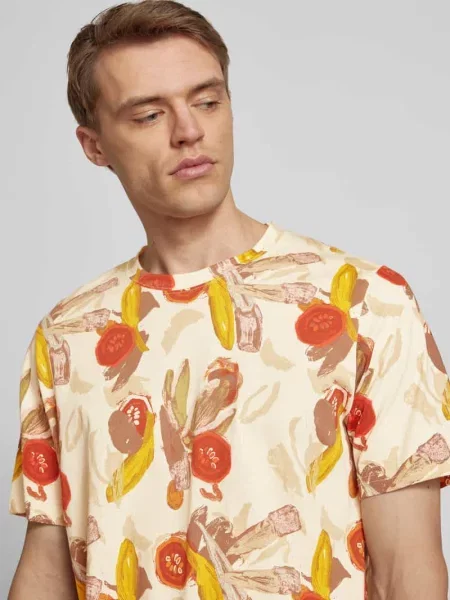 T-shirt z okrągłym dekoltem model ‘VARENNA’ Jack & Jones biała