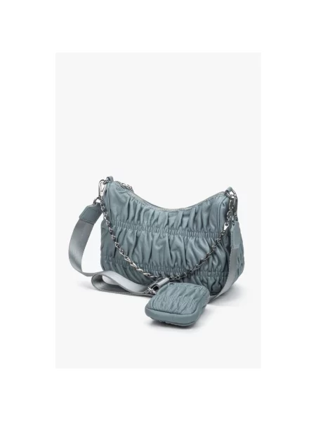 Сумка шкіряна Estro блакитна