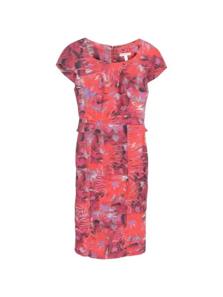 Rochie Erdem cu model floral cu imagine de costum roșu