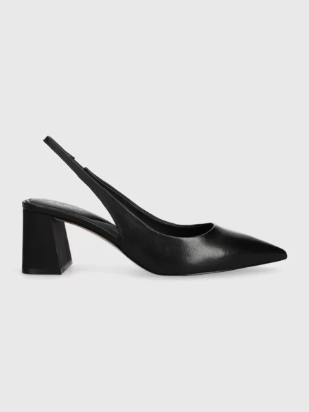 Aldo pantofi de piele ULIANA cu drept cu deschis negru