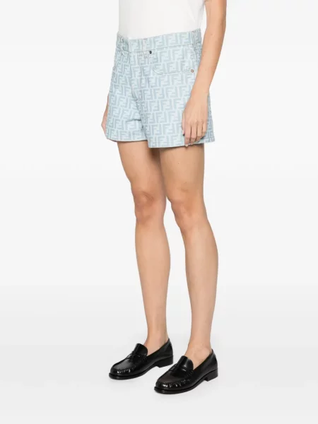 Дънкови шорти Fendi синьо