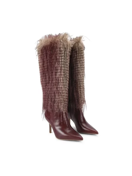 Botki Kurt Geiger skórzane brązowe