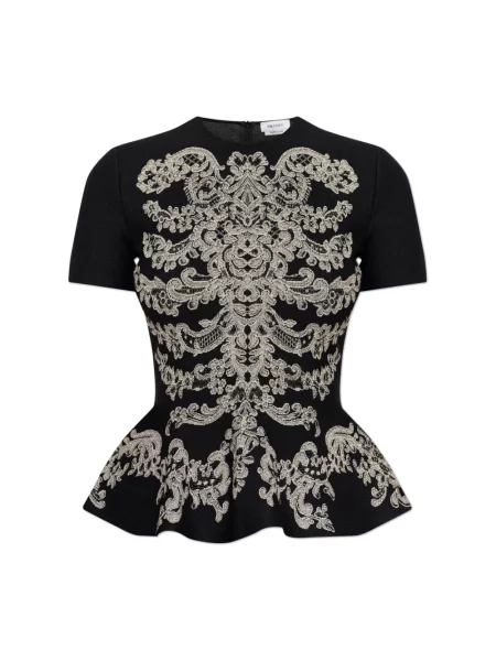 Bluzka Alexander Mcqueen do golfa czarna