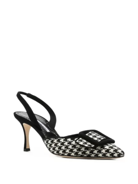 Pantofi cu toc Manolo Blahnik alb